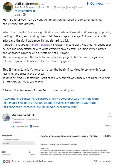 Akif Nadeem testimonial