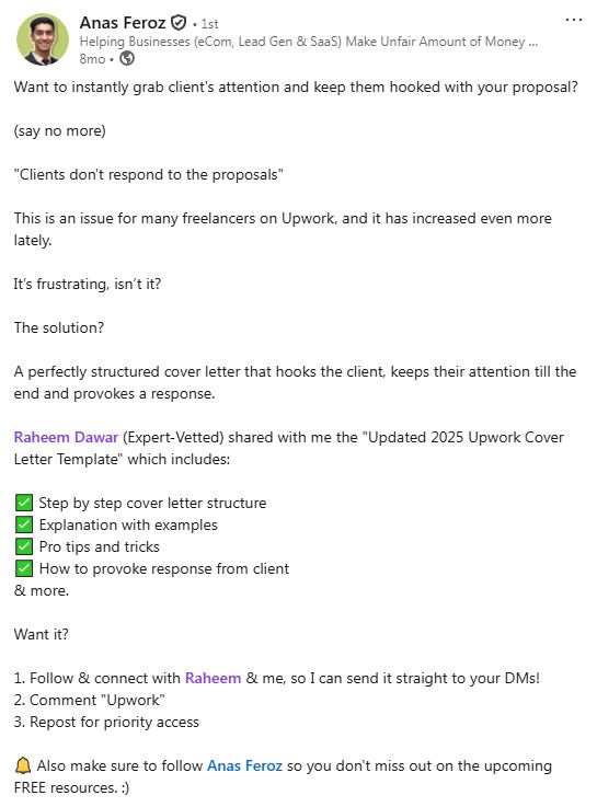 Anas Feroz testimonial