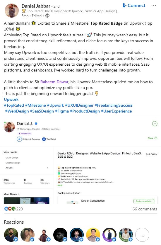 Danial Jabbar testimonial