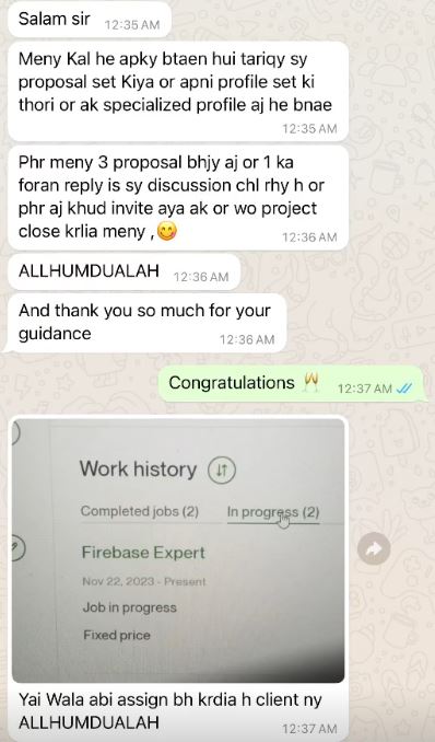 Student Win testimonial