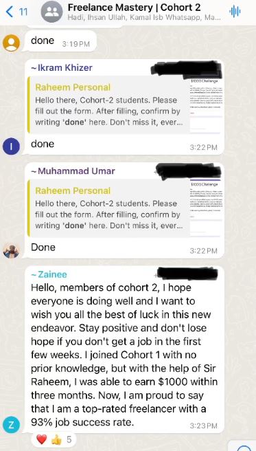 Student Win testimonial