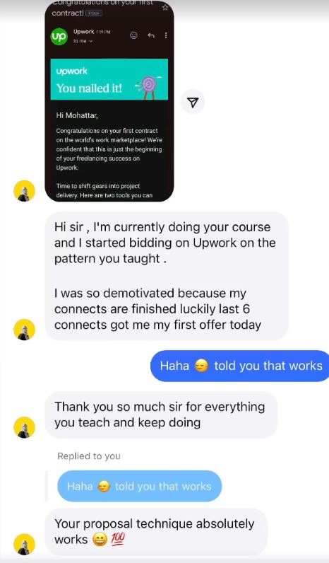 Student Win testimonial