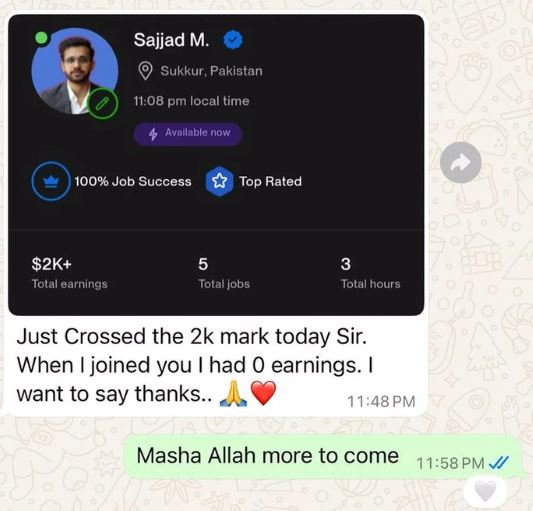 Sajjad Mehdi testimonial